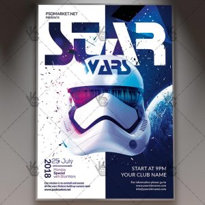 Download Star Wars - Club Flyer PSD Template