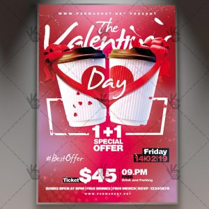 Download The Valentines Day - Seasonal Flyer PSD Template