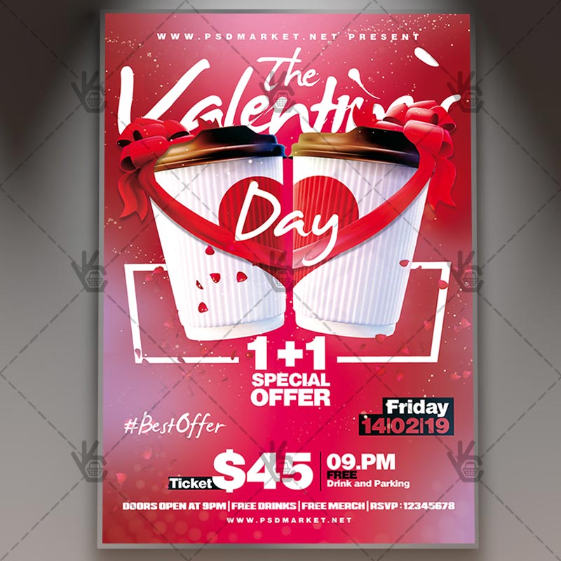the valentines day seasonal flyer psd template psdmarket seasonal flyer