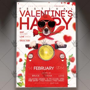 Download Valentines Festival - Seasonal Flyer PSD Template