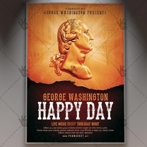 Download George Washington Day - American Flyer PSD Template
