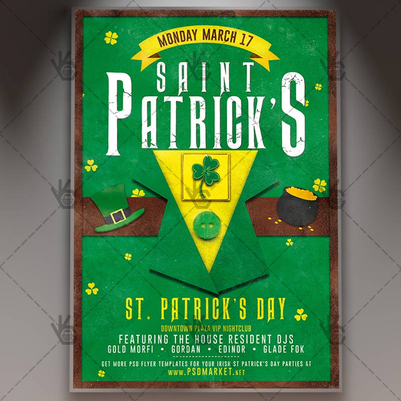 Download Happy Patrick's Day - Club Flyer PSD Template