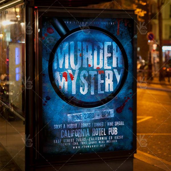 Murder Mystery - Club Flyer PSD Template | PSDmarket