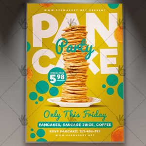 Download Pancake Party - Food Flyer PSD Template