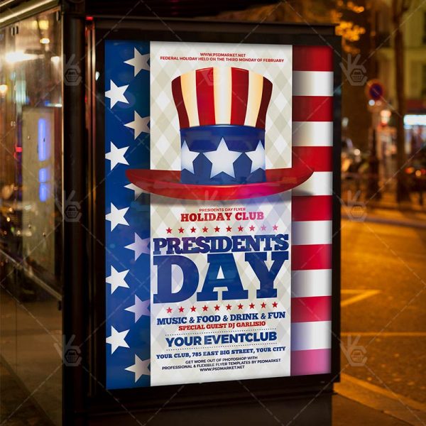 celebration invitation mail for day independence PSDmarket Presidents PSD   Template Day Flyer   American celebration invitation mail for day independence PSDmarket Presidents PSD   Template Day Flyer   American