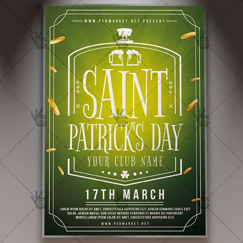 saint patricks day event club flyer psd template psdmarket st patrick s day flyers