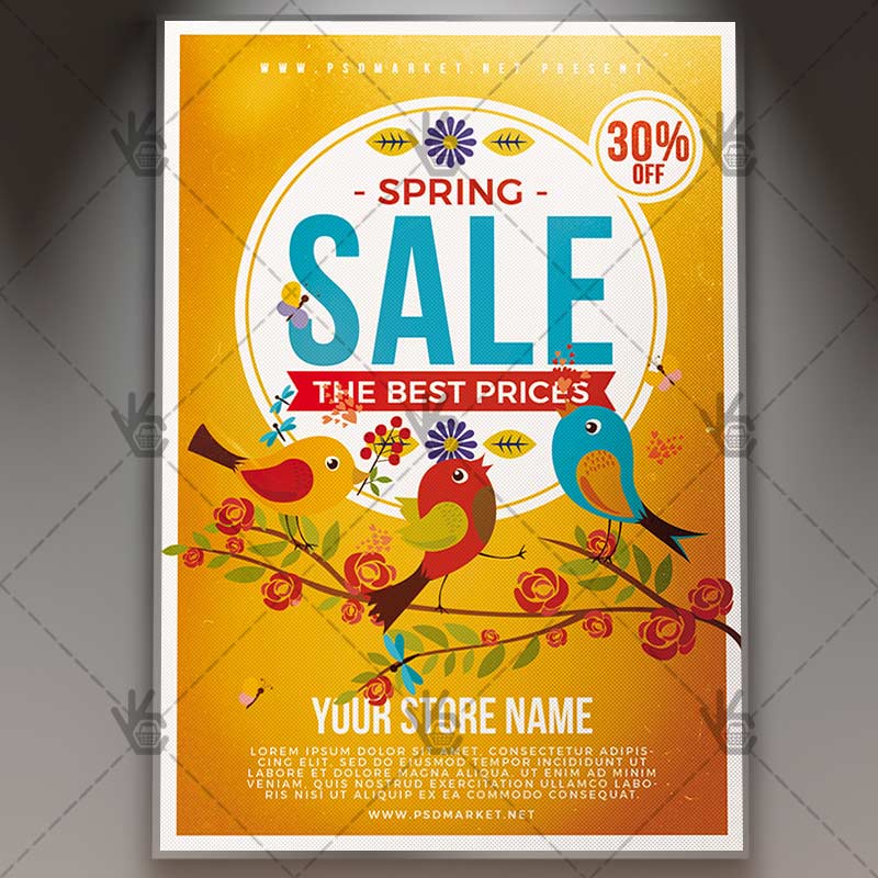 Download Spring Sale Event - Seasonal Flyer PSD Template