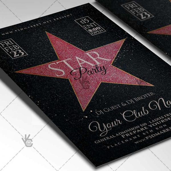 star party club flyer psd template psdmarket star market flyer