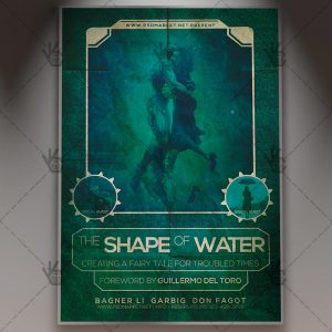 Download The Shape of Water Poster - Club Flyer PSD Template