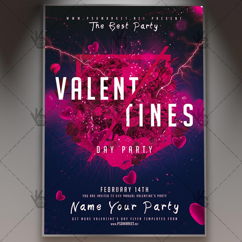Download Valentines Day Event - Club Flyer PSD Template