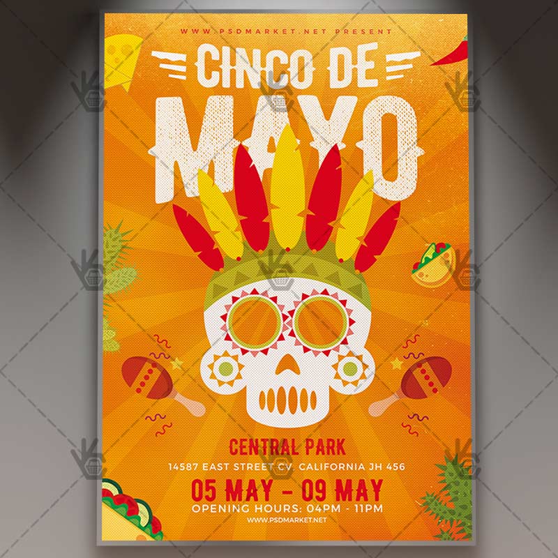 Download 5 De Mayo Flyer - Mexican PSD Template