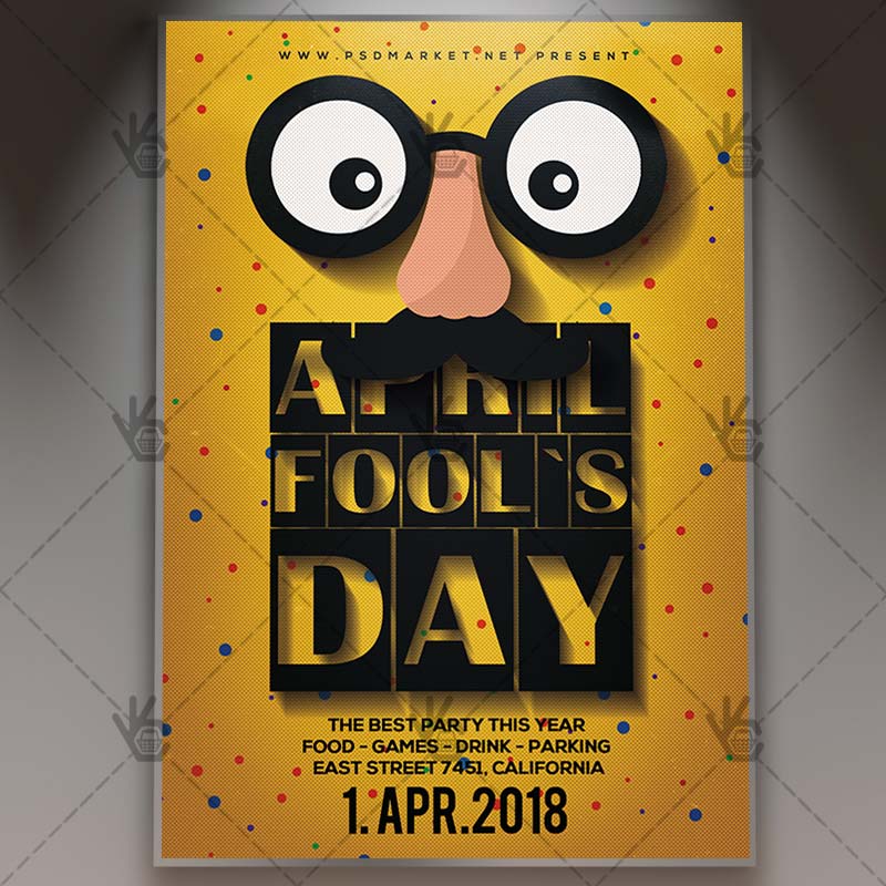 Download April Fools Day - Community Flyer PSD Template