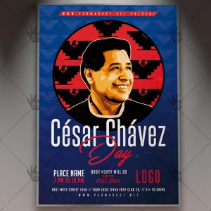 Download Cesar Chavez Day - Community Flyer PSD Template