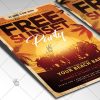 Download Free Sunset Party Flyer - Summer PSD Template-2