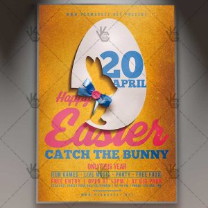 Download Happy Easter Night Flyer - Spring PSD Template