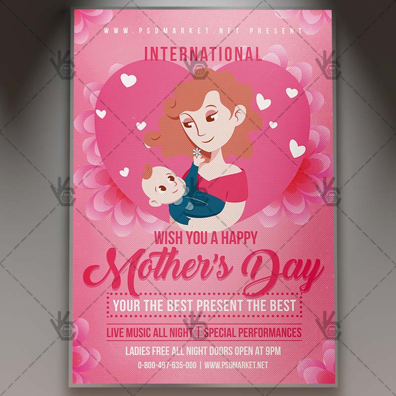 Download Mothers Day Flyer - Club PSD Template