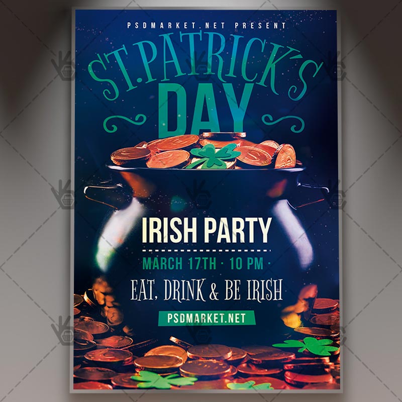 Download Patricks Day Flyer - Club PSD Template