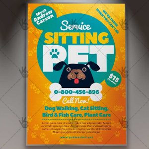 Download Pet Sitting Flyer - Business PSD Template