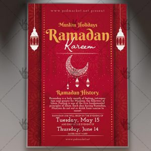 Download Ramadan Kareem Flyer - Islamic PSD Template