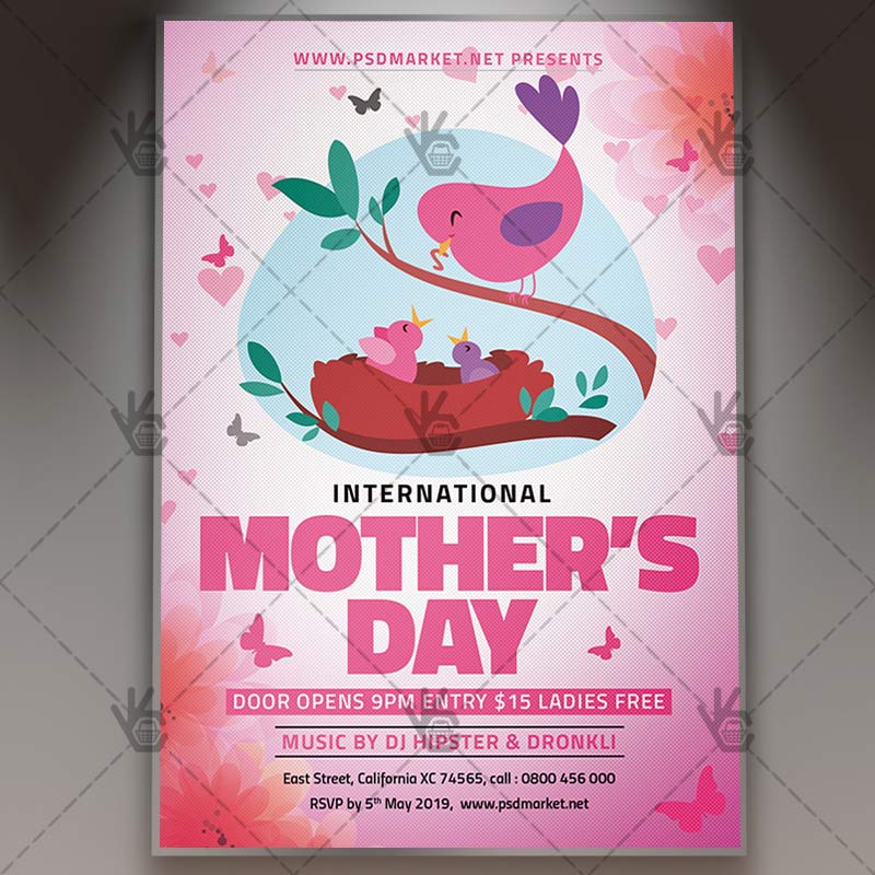 world mothers day flyer club psd template psdmarket monthers day flyer