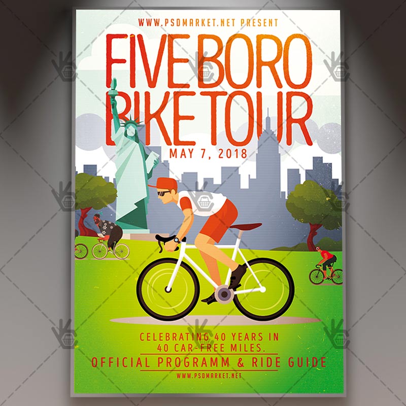 Download Bike Tour Flyer - Sport PSD Template