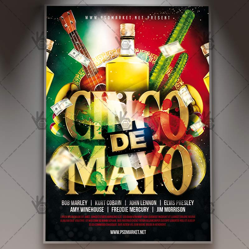 Download Cinco De Mayo Party Flyer - PSD Template