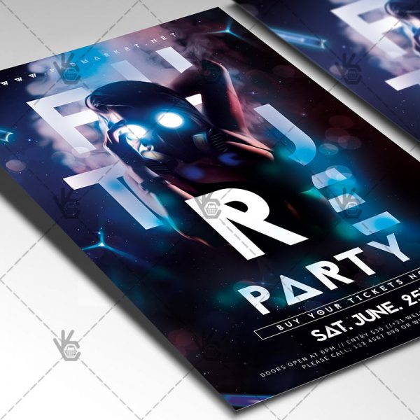 download future party flyer psd template psdmarket future flyer