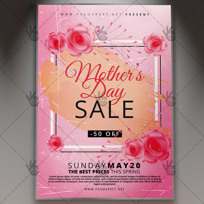 Download Mothers Day Sale Flyer - PSD Template