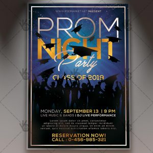 Download Prom Night Flyer - School PSD Template