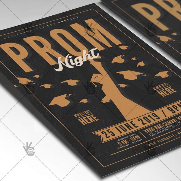 prom night party flyer psd template psdmarket prom flyer templates