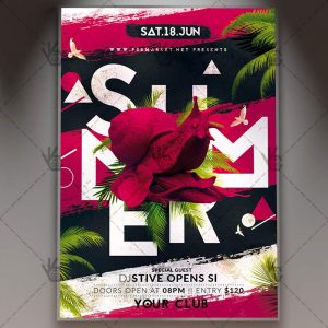 Download Summer Club Party Flyer - PSD Template