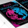 Download Alice in Wonderland Flyer - PSD Template-2