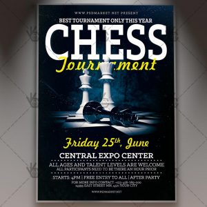 Download Chess Tournament Flyer - PSD Template