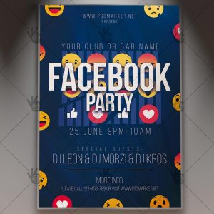 Download Facebook Party Night Flyer - PSD Template