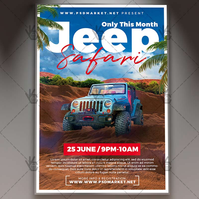 Download Jeep Safari Flyer - PSD Template