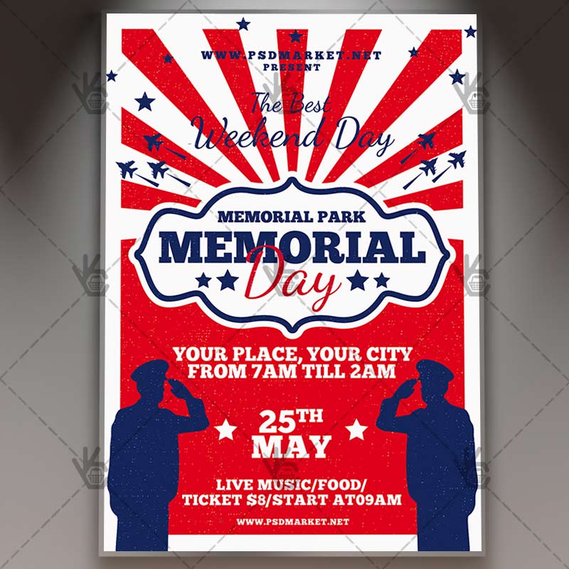 memorial day bbq flyer