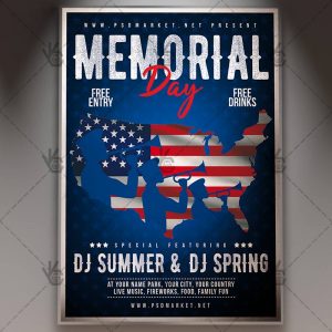 Download Memorial Flyer - PSD Template