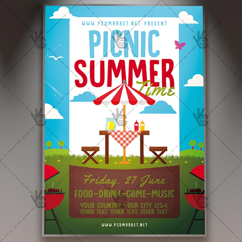 Download Picnic Time Flyer - PSD Template