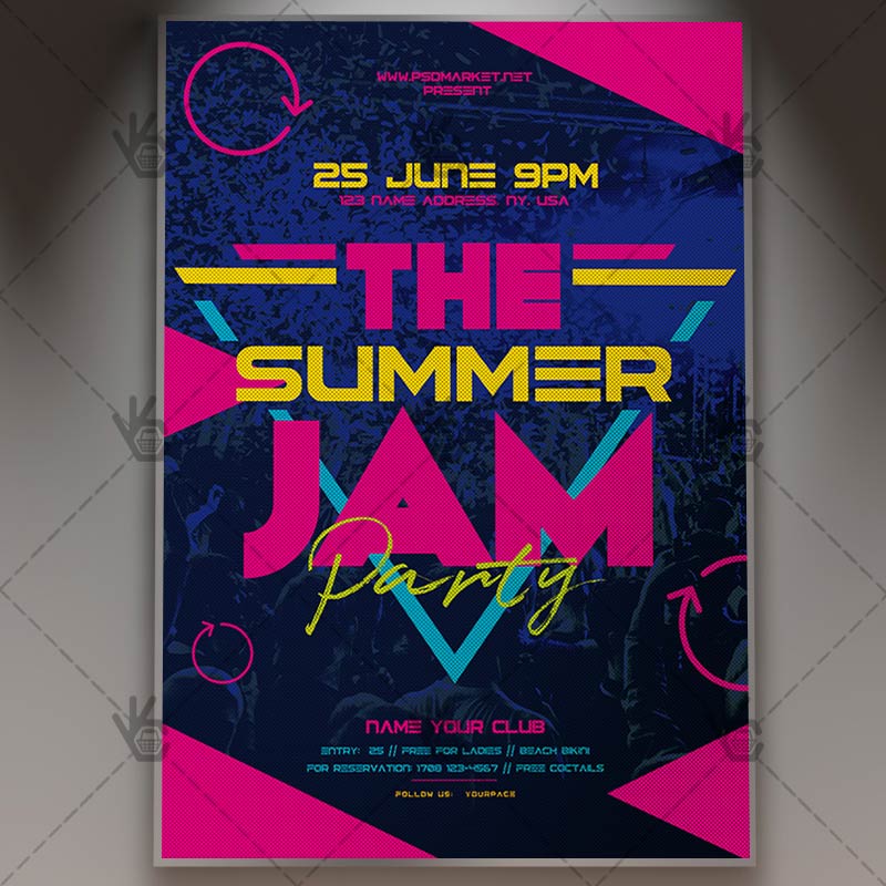 Download Summer Jam Flyer - PSD Template