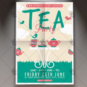 Download Tea Party Flyer - PSD Template