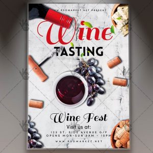 Download Wine Tasting Flyer - PSD Template