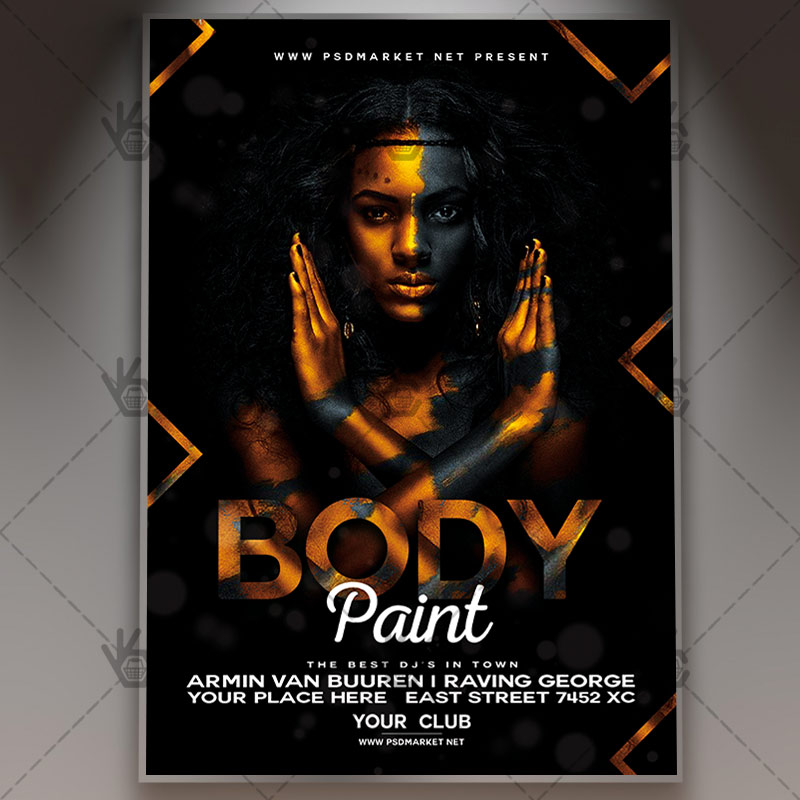 Download Body Paint Flyer - PSD Template