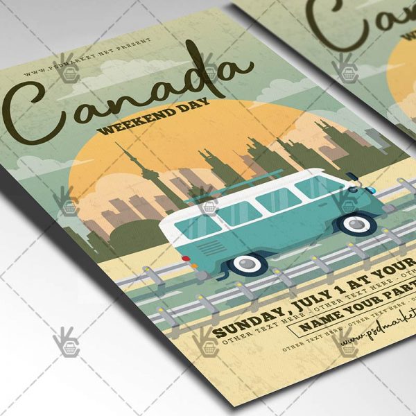 Canada Day Flyer Psd Template Psdmarket Canada Day Flyer Psd Template 2