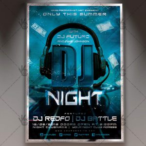 Download Club Party Flyer - PSD Template