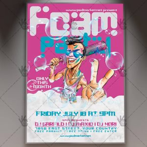 Download Foam Party Flyer - PSD Template