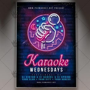 Download Karaoke Wednesdays Flyer - PSD Template