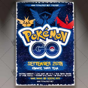 Download Pokemon Go Flyer - PSD Template