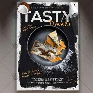 Download Tasty Dinner Flyer - PSD Template