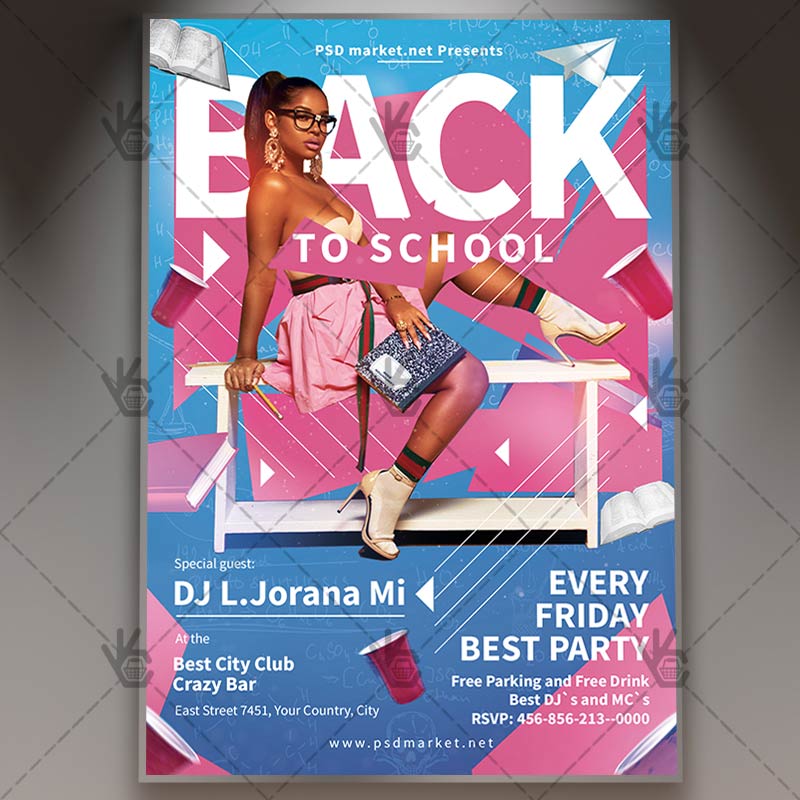 Download Back 2 School Flyer - PSD Template