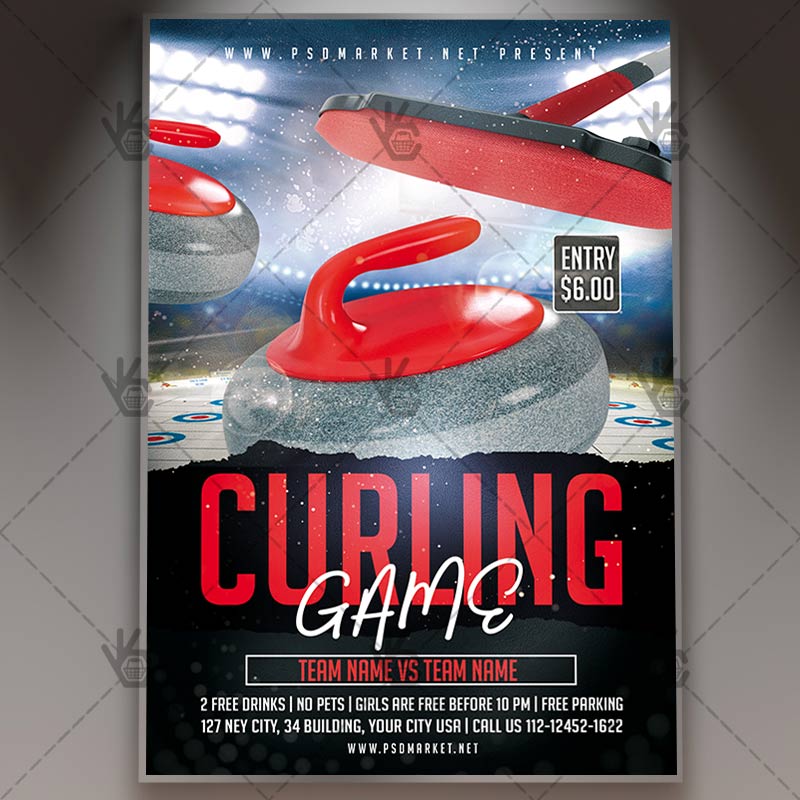 Download Curling Flyer - PSD Template